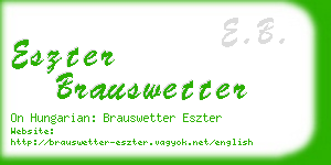 eszter brauswetter business card